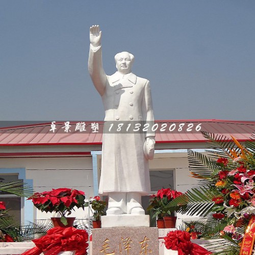 伟人站立挥手像风衣伟人站像图3