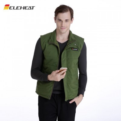 ELEHEAT冬季新款加热服青年男士商务休闲羽绒服马甲背心发热服