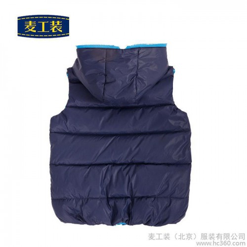 交通运输 工作服 定制 防寒保暖 羽绒 带帽 两面穿 马甲 马夹MJY12006图2