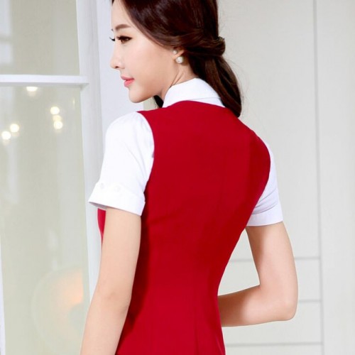 seniorer沪信服饰 文员马甲套装图4