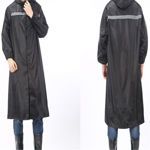 藏青色反光雨衣  连体反光雨衣 风衣户外连体雨衣
