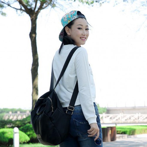 2015新款纯棉小毛圈韩国卫衣女秋冬 宽松短款长袖套头衫一件图2