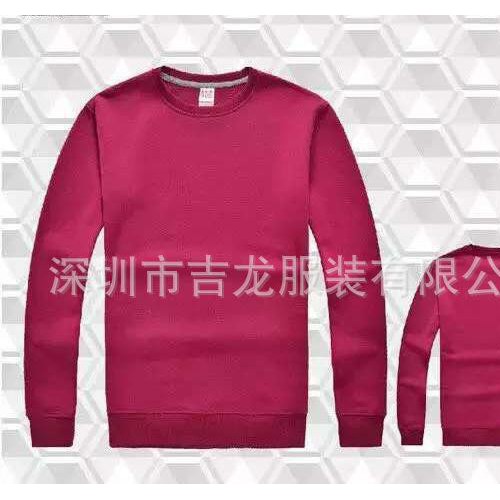 300克圆领卫衣定制班服厂服活动服装来图印花图1