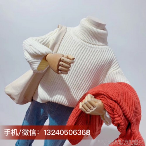 新款秋冬儿童时尚卫衣仿貂绒毛衣批发时尚休闲男宝圆领套头毛衣批发**潮款韩国童装毛衣批发图5