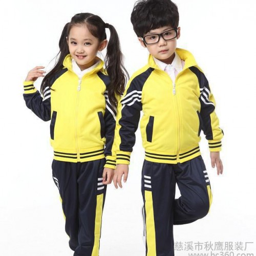 杭州校服厂 幼儿园、小学校服定做 加厚卫衣园服批发8010