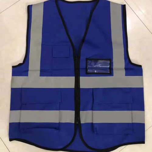 胜泽多反光马甲背心定制拉链衣外套环卫工人衣服反夜光网安全工服批发价图5