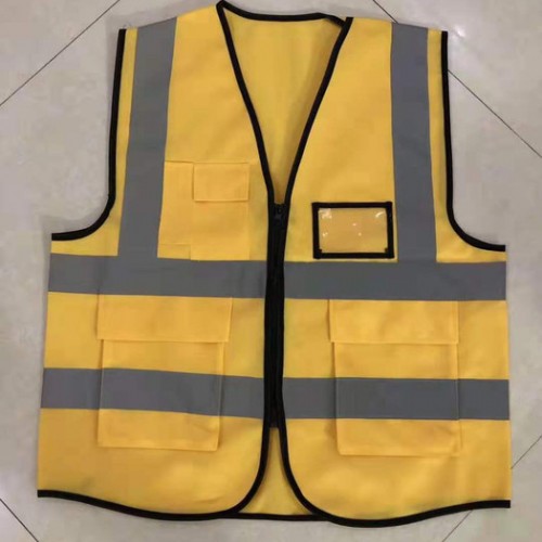 胜泽多反光马甲背心定制拉链衣外套环卫工人衣服反夜光网安全工服批发价图8