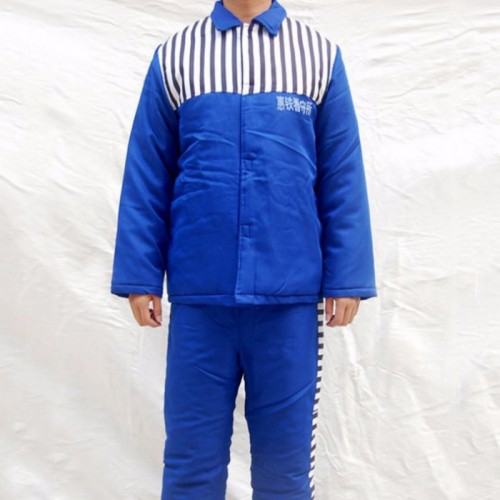 诚飞 监狱囚服劳改服识别服犯人服监狱马甲戒毒所看守所号服春秋装长短袖棉衣棉袄免费寄样免费印字量大从优