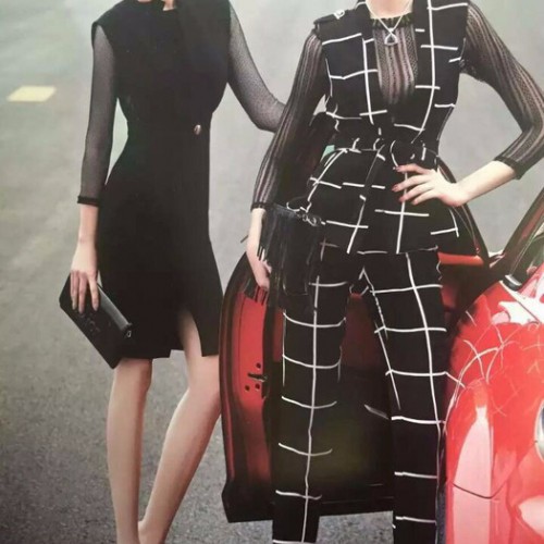 【例格西索】15秋时尚漂亮新型外套杭州品牌走份女式风衣/大衣