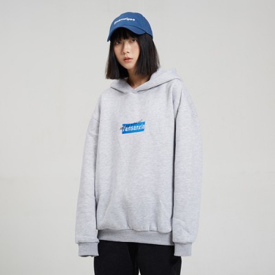欢喜冬新款韩版街头连帽衫bf宽松上衣外套oversize加绒加厚连帽卫衣女