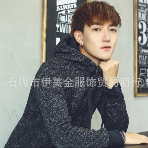 卫衣男2016新款青少年春秋开衫外套男生韩版棒球服运动休闲上衣图1