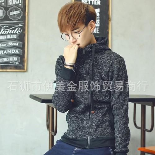 卫衣男2016新款青少年春秋开衫外套男生韩版棒球服运动休闲上衣图3