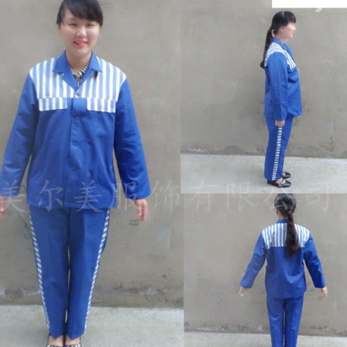 美尔美 囚服长袖，监狱春秋装长袖，监狱马甲，  看守所服装 ，戒毒所服装，囚服棉袄**，免费印字包邮图3