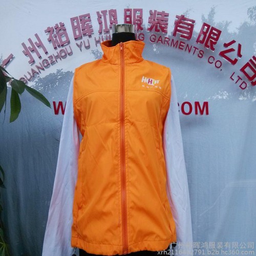 裕晖鸿服装厂普通工装，双面穿着的马甲订做，超市马甲订做图2
