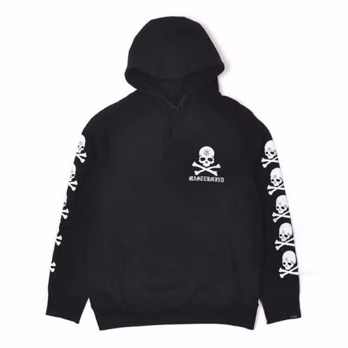 stussy秋季潮牌斯图西新款骷髅头男士套头男生圆领青少年情侣长袖加绒印花大码连帽卫衣 秋冬新款图1