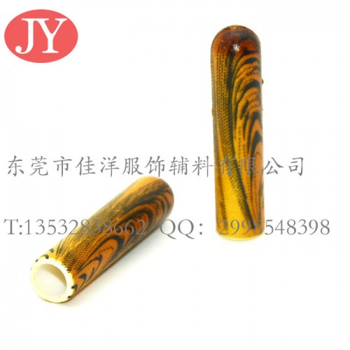 东莞佳洋工厂大量供应豹纹塑胶啤嘴 绳帽头 卫衣头  尾夹图2