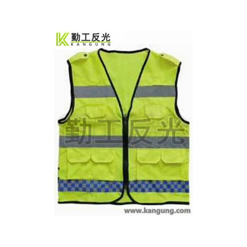 铁路反光安全马甲安全背心，勤工反光防护服打造专业的反光品牌。图4