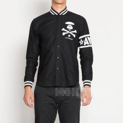 aap家明星余文乐款 香港潮牌 春装新款男士时尚棒球服卫衣外图3