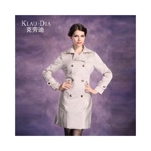 羊毛呢子大衣女外套2014春秋冬季新款韩版修身中长款风衣女装包邮图1