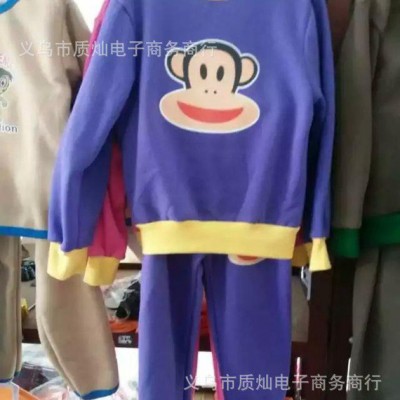 跑江湖秋冬款儿童套装 儿童运动服套装 儿童套装卫衣2件套新产