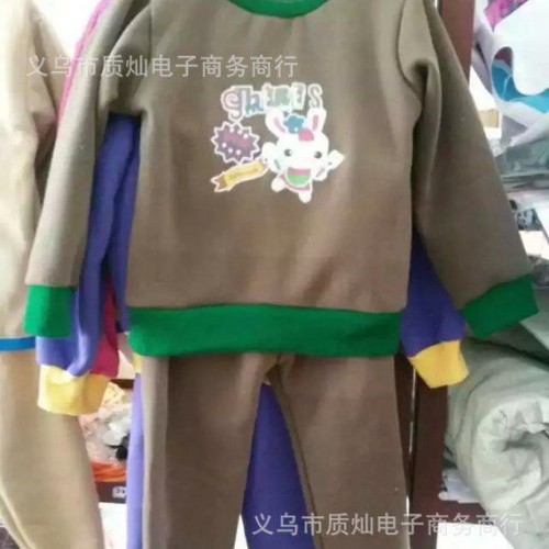 跑江湖秋冬款儿童套装 儿童运动服套装 儿童套装卫衣2件套新产图2