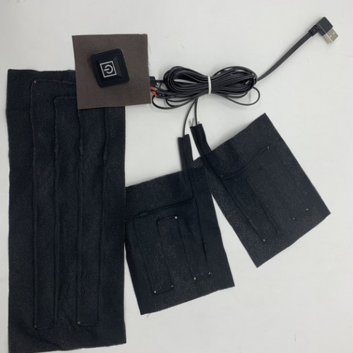 加热保暖片三挡控温发热片USB衣服发热片马甲背心内衣护腰 一拖三图4