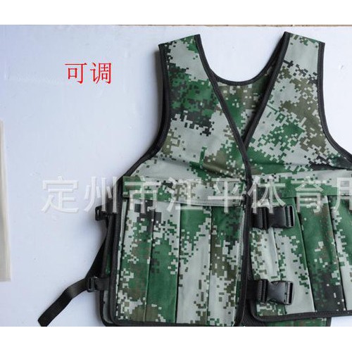 可调沙衣带签扣沙背心 负重马甲 部队训练专用图2