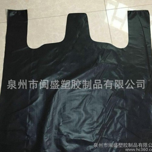 黑色服装打包袋 超市购物袋背心袋马甲袋 质量可靠图3