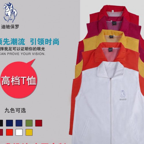 重庆迪驰保罗服装有限公司**广告活动志愿者活动双层加厚工作服马甲定制印刷图案 宣传服防水马甲团体活动定做彩色印刷图2