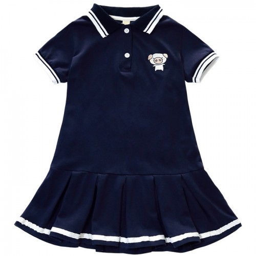 韩版童装女童裙子夏装公主连衣裙2019新款夏季学院风儿童洋气潮衣图3