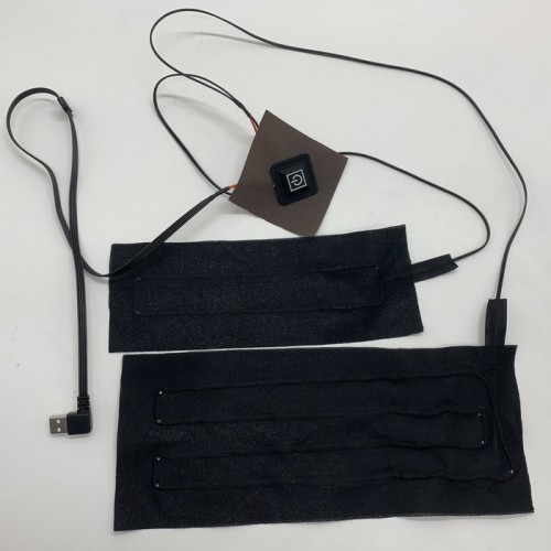 一拖二碳纤维发热片带调温开关可调温**适于服装马甲加热图4