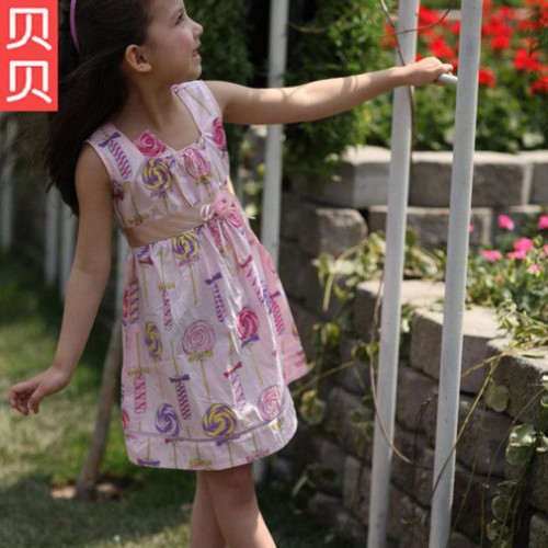 夏季韩版时尚裙子 全棉韩版裙子 棒棒糖韩版裙子图2