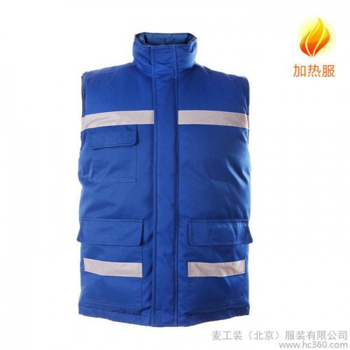 冬装加厚保暖 定做 工作服 棉服 加热服 马甲 棉衣JR0002图2