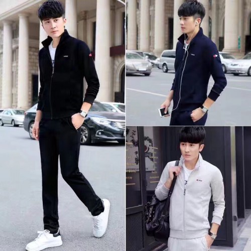 FANSHI运动服套装男 时尚休闲套装卫衣跑步运动套装男运动服春秋两件套图7