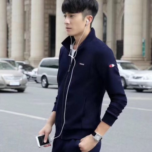 FANSHI运动服套装男 时尚休闲套装卫衣跑步运动套装男运动服春秋两件套图3