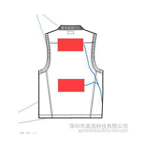 晶海女式时尚电热马甲，户外爱好者保暖服图2
