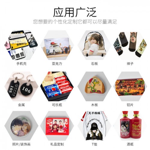 瑞丰彩UV打印机厂家 UV打印机小型平板印刷 书包卫衣酒盒服装T恤数码印花机直喷彩印机图2