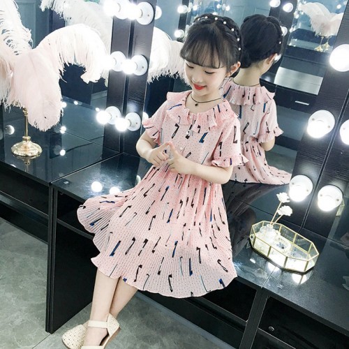 女童裙子夏装2019新款儿童装韩版连衣裙公主裙夏季小女孩碎花裙子图1