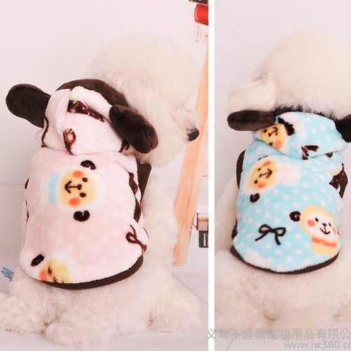 新品保暖狗狗衣服宠物法兰绒小羊小马甲宠物衣服直销一件代发图3