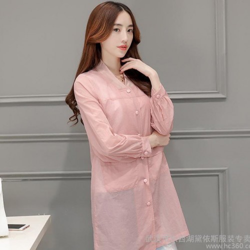 风衣外套春秋韩版百搭学生大码长袖显瘦超薄防晒衣女夏2016中图3