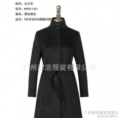 雅浩-秋冬新款女西装外套中长款OL西服风衣女士西装大衣图3
