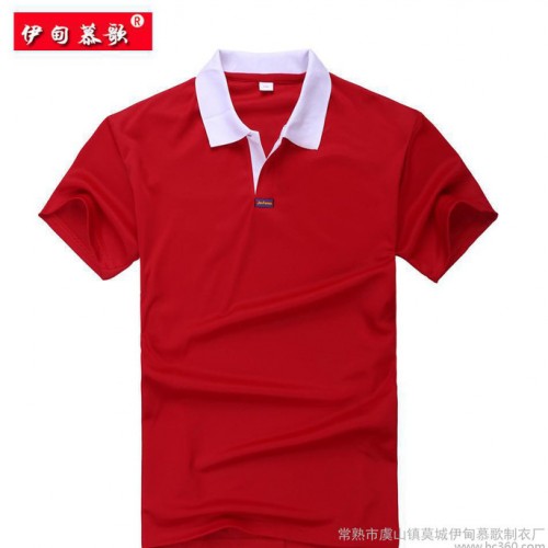 2015新款夏装 户外运动polo衫 男女款短袖纯棉polo图1