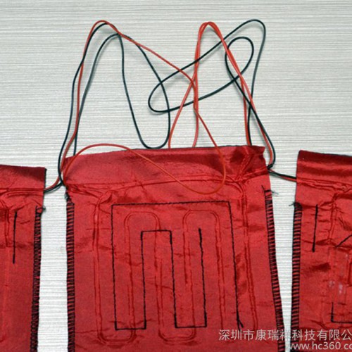 7.4V10W一拖三发热服热碳服加热服马甲冲锋衣远红外碳纤维发热片图3