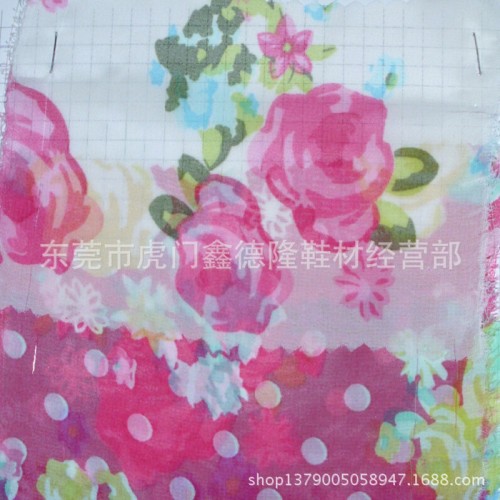 MB4178支持网购混批 雪纺印椰子树花朵面料裙子衬衫服装图2