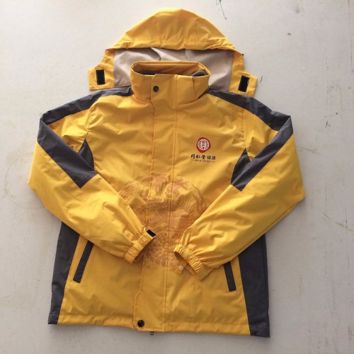 依订有衫工厂定制男装风衣外套凉茶品牌活动服装销售员工作服图1
