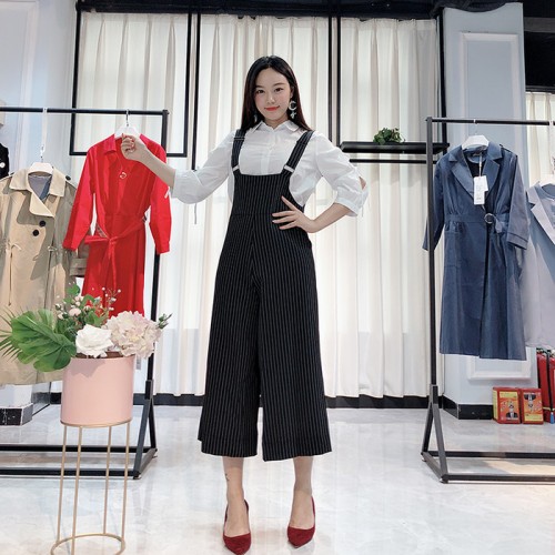 水之恋2019新款韩版休闲时尚修身连衣裙套装风衣外套品牌女装批发 品牌折扣批发走份图5
