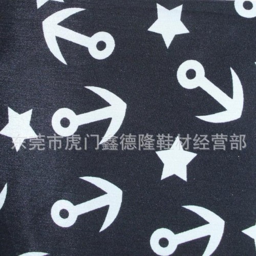 GB615夏季时尚爆款 透雪纺印锚圆点复合面料裙子衬衫服装图3