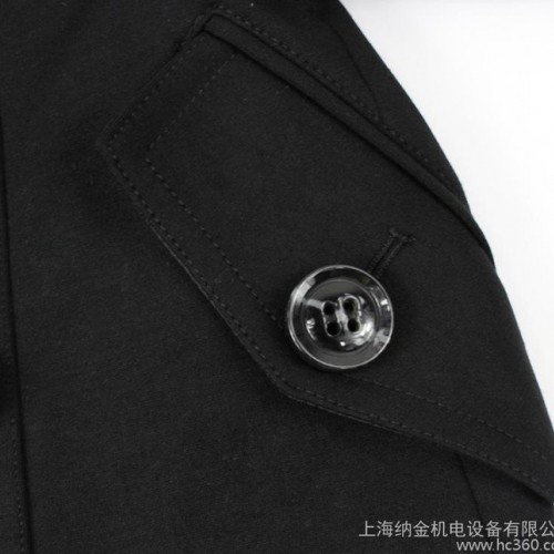 2013新款春装 短外套批发女装 韩版双排扣 配腰带新品修身女风衣图2
