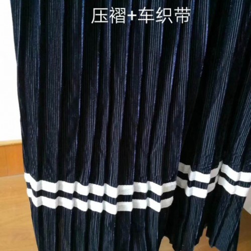 压褶压皱 机器压皱 太阳褶裙子 扇形褶图4