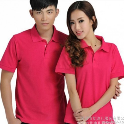 纯棉翻领polo衫工作服定制空白体恤男士短袖t恤工衣厂服定做图3